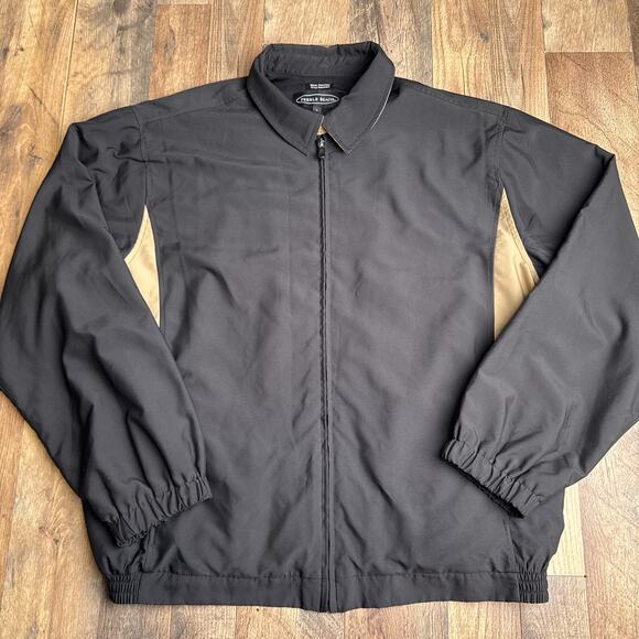 Vintage Pebble Beach Golf Performance Jacket Men's Large Black Water Resistant‎ - Picture 1 of 11